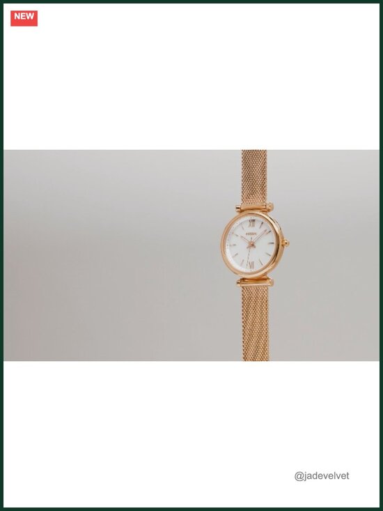 Fossil Carlie Mini Watch Set with Brown Leather Strap and Bracelet main image 5